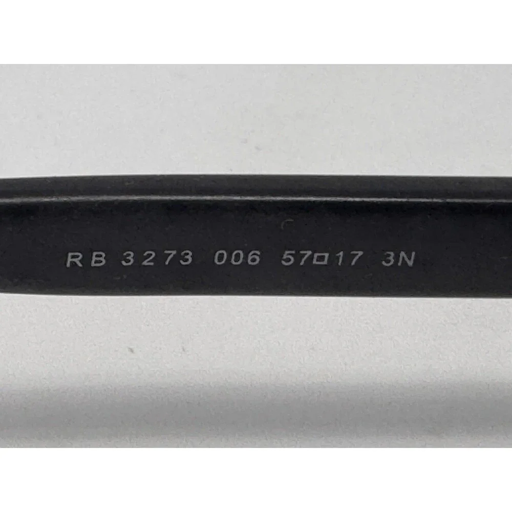 Ray-Ban RB3273 006 57-17 Matte Black Rectangle Sunglasses Frames Only